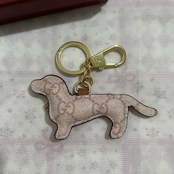 Gucci GG Emblem Series Dachshund Keychain - Picture 6 of 8